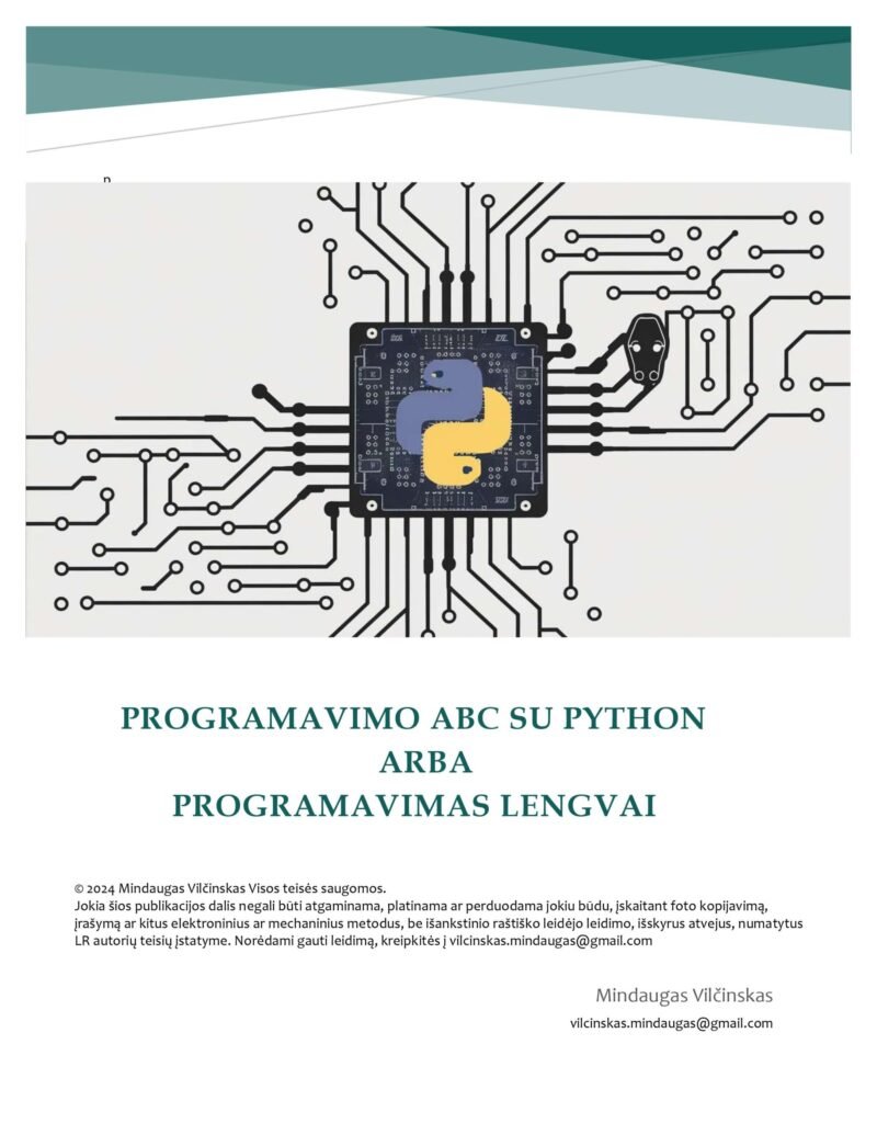 Lietuviška e-knyga. Programavimo abc su Python arba programavimas lengvai