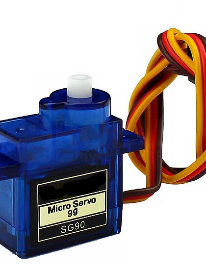 Micro Servo variklis pavara SG90 (0:360 laipsnių)